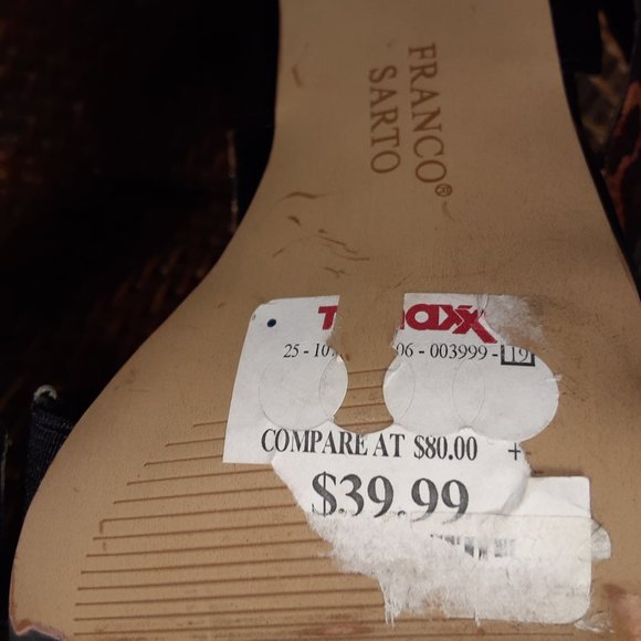 Franco Sarto 'Travis' cheetah strappy heels sz 10M - Picture 10 of 13